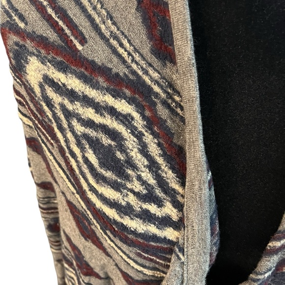 Geometric Patterned Open Cardigan - Picture 4 of 4